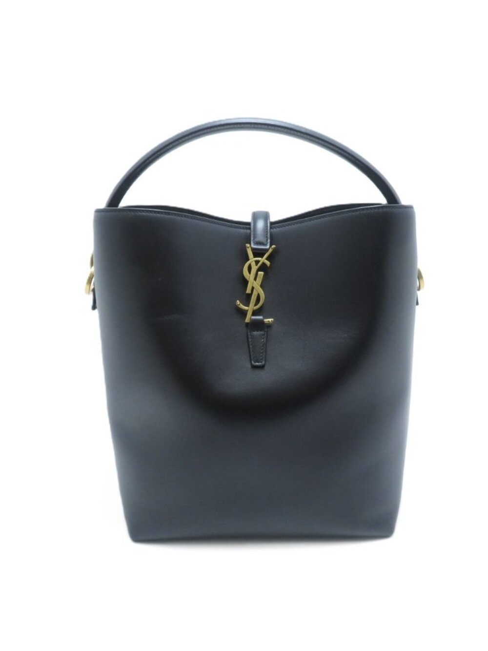 Saint Laurent le 37 Small Bucket Bag Black Leather